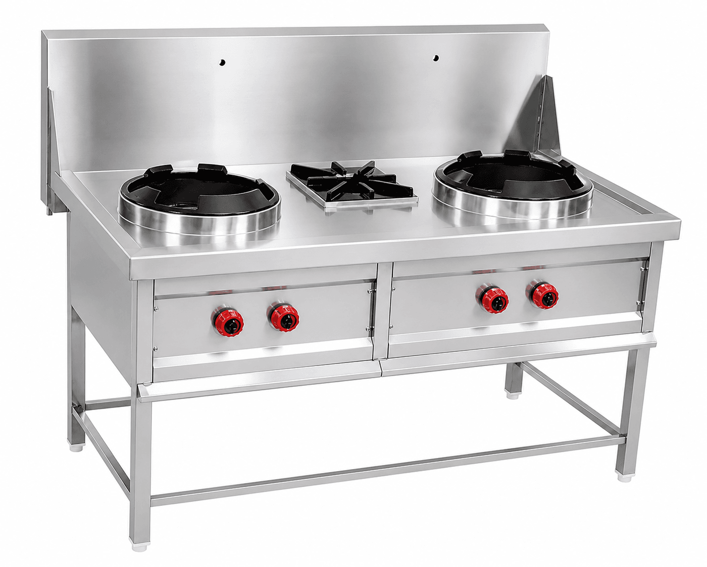 DOUBLE WOK RANGE — commercial kitchen equipment by Veecos, Visakhapatnam (Vizag)
