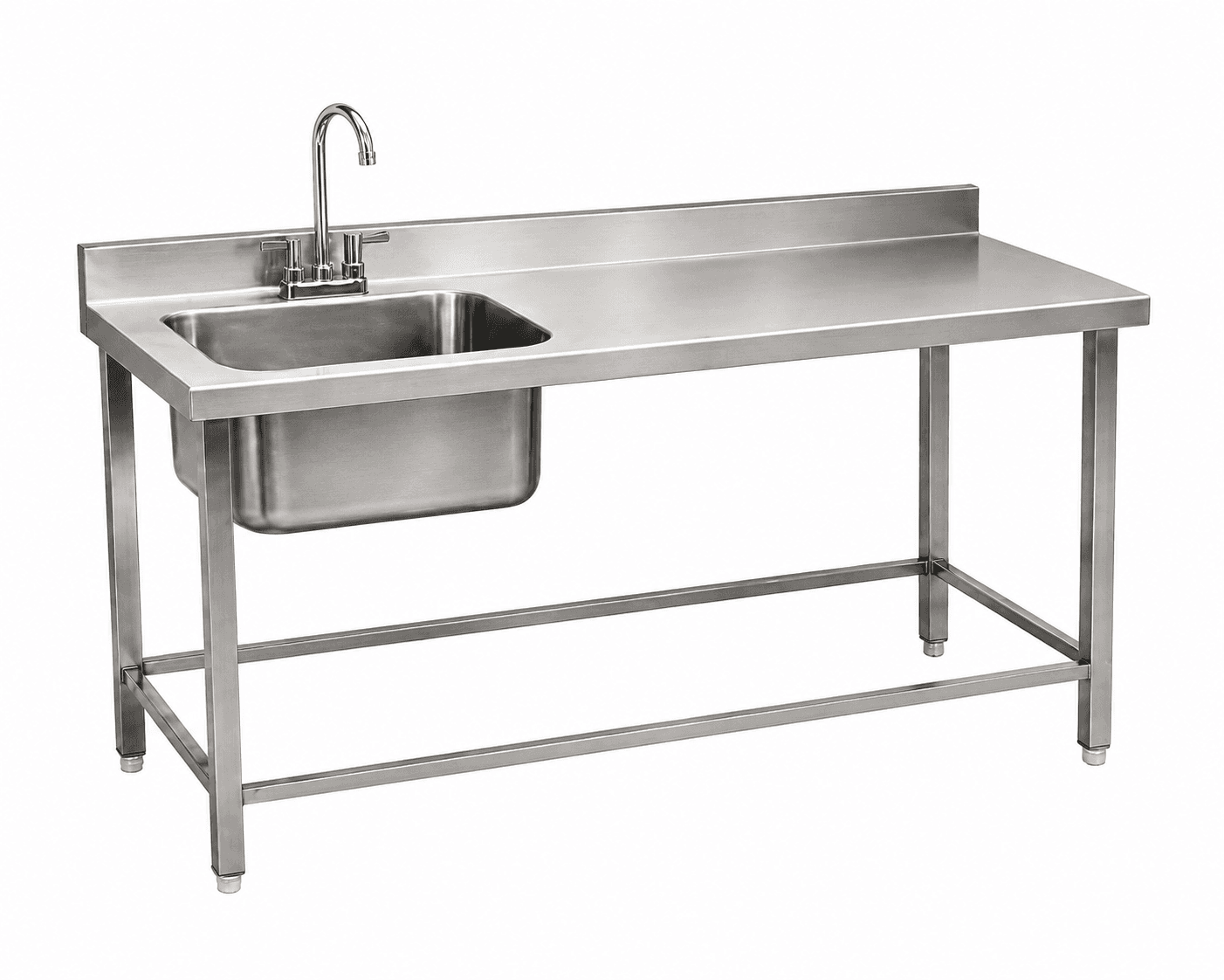 WORK TABLE WITH SINK UNIT — commercial kitchen equipment by Veecos, Visakhapatnam (Vizag)