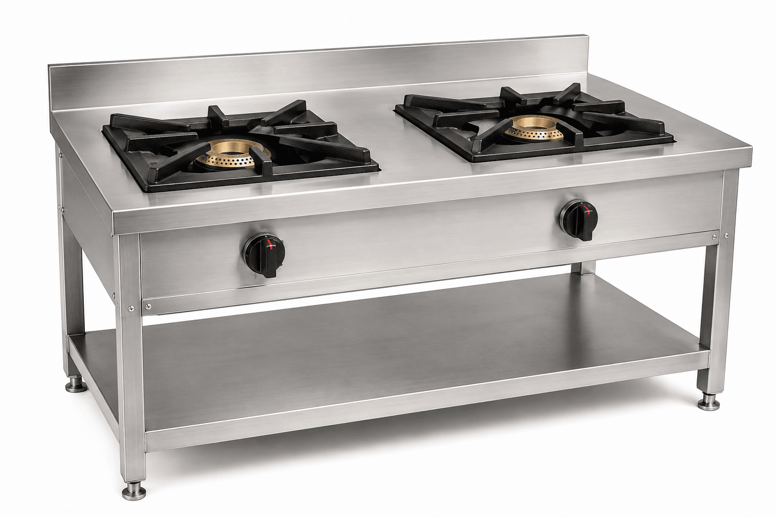 DOUBLE BURNER (INDIAN RANGE) — commercial kitchen equipment by Veecos, Visakhapatnam (Vizag)